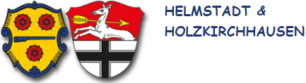 Wappen Helmstadt Holzkirchhausen mit Schriftzug